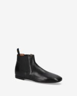 Black Leather ankle boots
