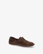 Brown Deconstructed Suede Lace Up Shoe