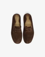 Brown Deconstructed Suede Lace Up Shoeg