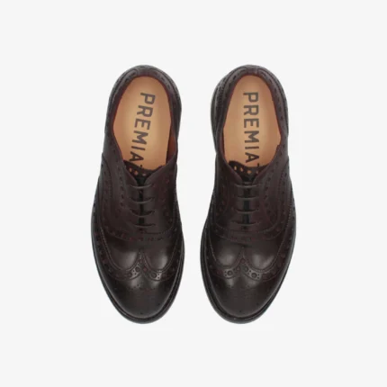 Derby shoes in king brass horse leather 32101Qy