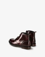 Lace up Ankle Boot in Dark Brown Cordovang