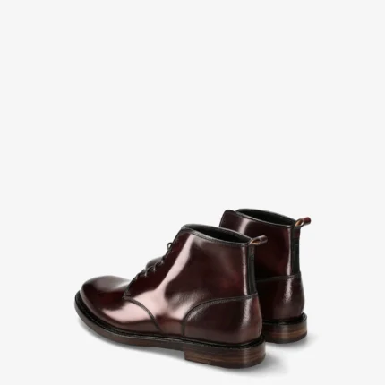 Lace up Ankle Boot in Dark Brown Cordovang